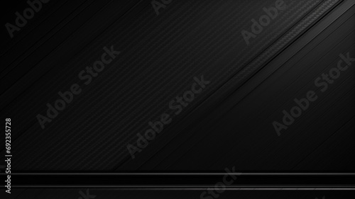 Abstract black carbon fiber striped industrial background photo