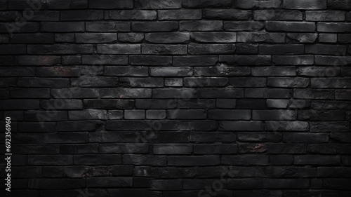 black brick wall dark background for design wallpaper