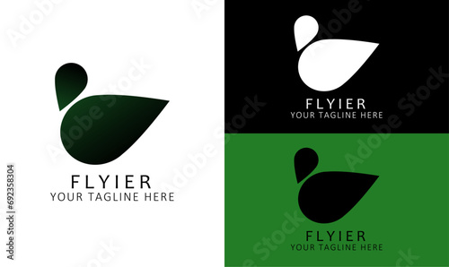 Fly Logo, Bird Logo, Dove Logo, Flyier Logo, Feather Logo photo