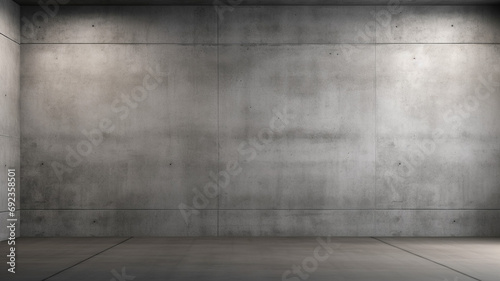 Concrete blank space interior wall 3d render loft © BornHappy