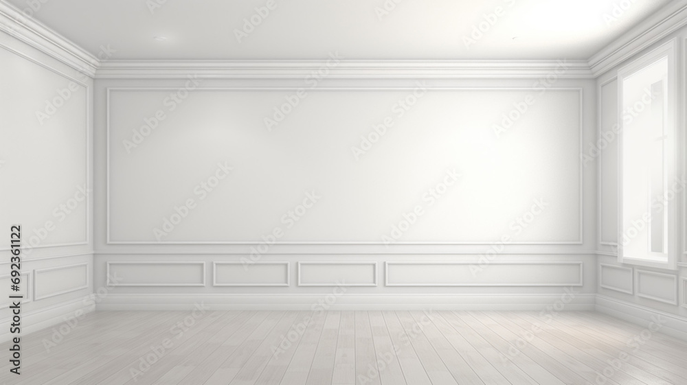 Interior empty room 3D rendering modern Interior empty room 3D rendering modern