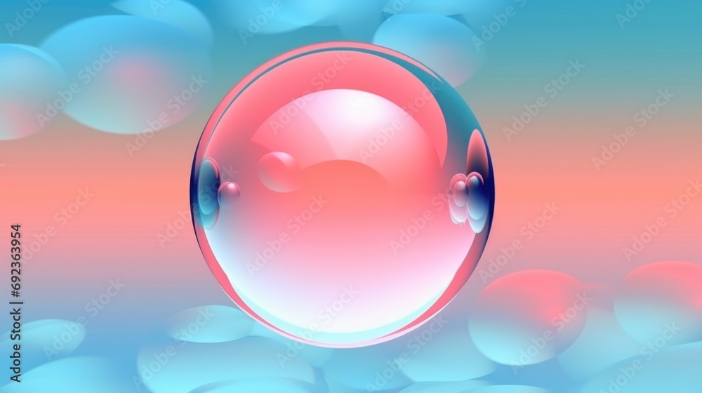 background with colorful and vibrant bubbles, ai background with colorful and vibrant bubbles, ai