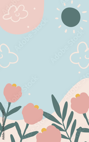 Abstract background poster. Good for fashion fabrics, postcards, email header, wallpaper, banner, events, covers, advertising, and more. Valentine's day, women's day, mother's day background.