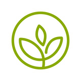 Logo mit Pflanze