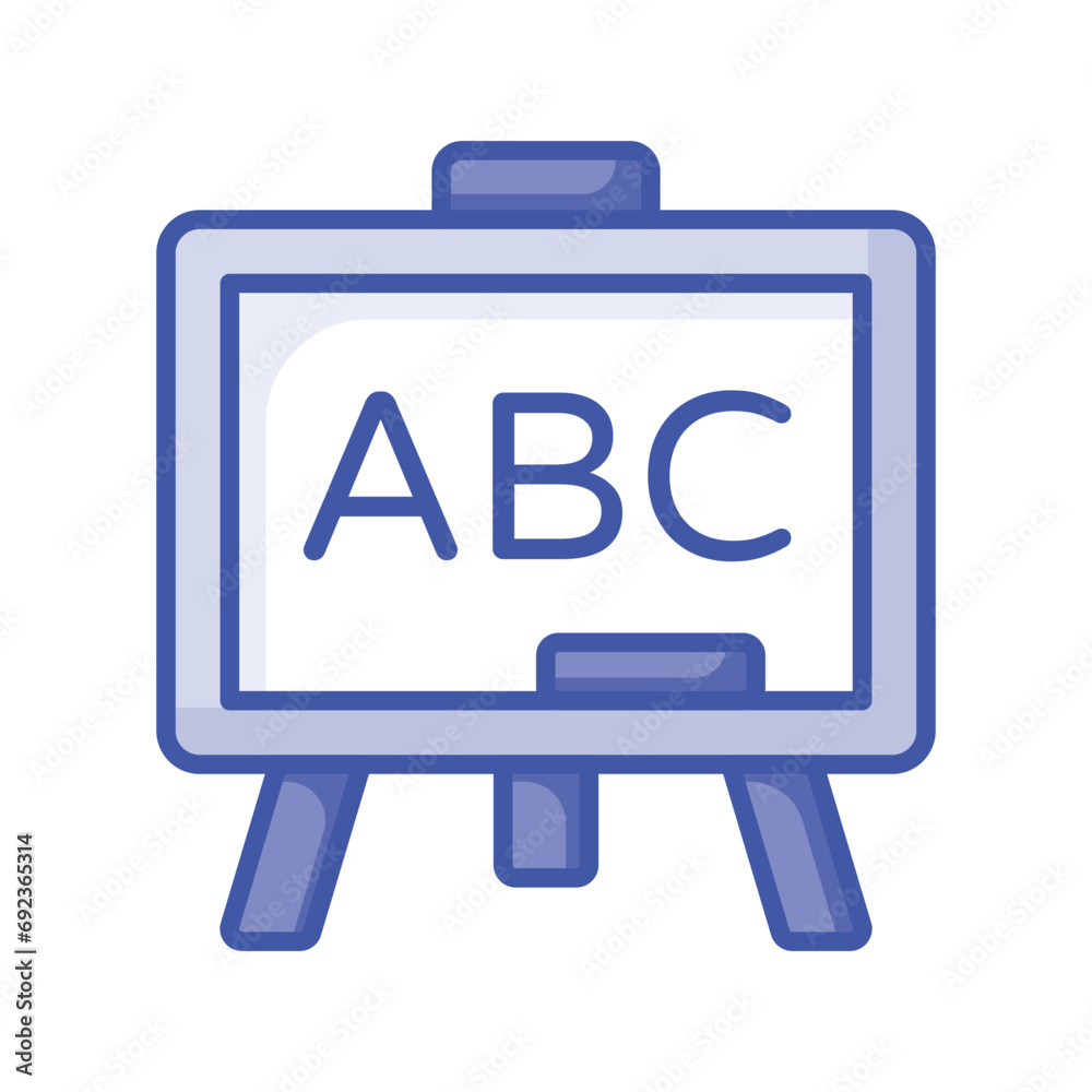 Alphabets of board, icon of class board, school board, english class Alphabets of board, icon of class board, school board, english class