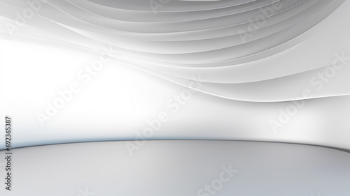 white and grey gradient wall banner blank studio room modern