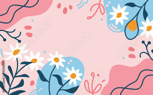 Abstract background poster floral. Good for fashion fabrics  postcards  email header  wallpaper  banner  events  covers  advertising  and more. Valentine s day  women s day  mother s day background. 