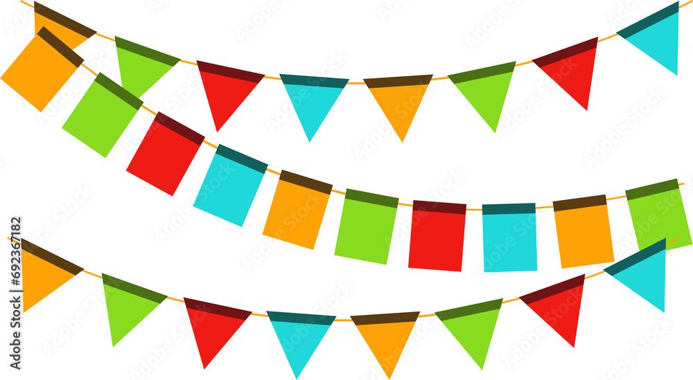 Fototapeta premium Cinco de mayo bunting flags