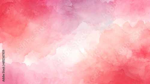 Watercolor Backgrounds: Soft and Pale Pink and Red © kamonobubu