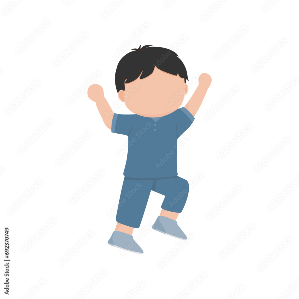 cute pose vector kids elements expression cute pose vector kids elements expression