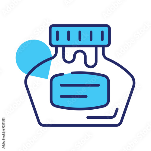 Check this carefully crafted vector of inkpot in modern style