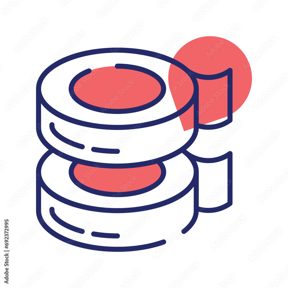 Adhesive tape vector design, isolated on white background, ready to use in website and mobile apps Adhesive tape vector design, isolated on white background, ready to use in website and mobile apps