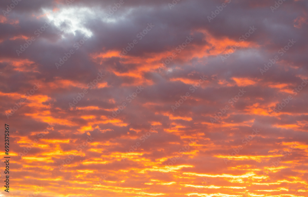 Colorful clouds at sunrise. Background