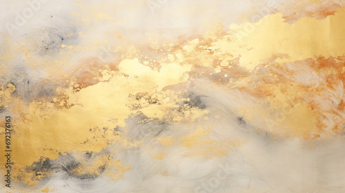 金色の豪華な和風の背景 AI生成画像 © Lemonade