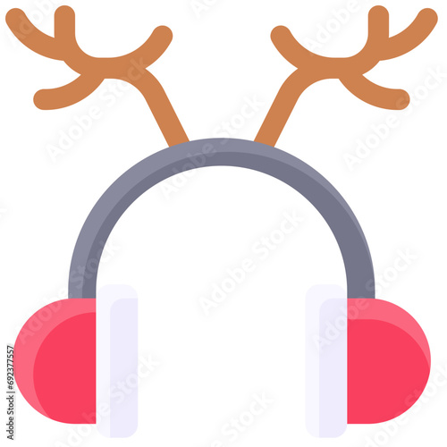 Earmuffs icon, Christmas related vector illustration
