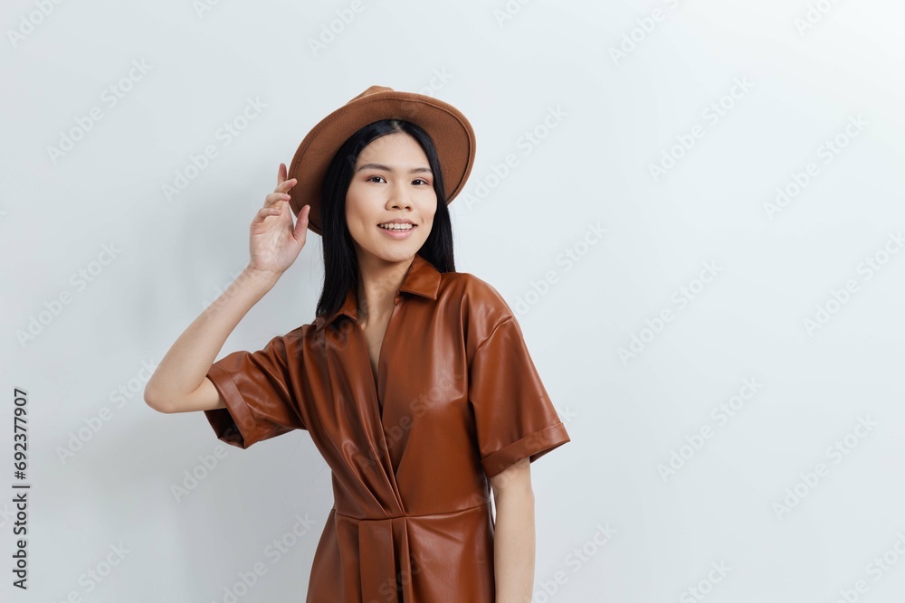 Woman fashion portrait beauty hair asian glamour Woman fashion portrait beauty hair asian glamour