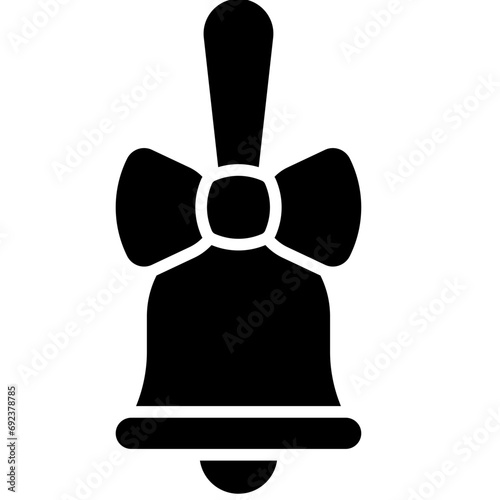 Handbell icon, Christmas related vector illustration