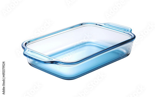 Glass Baking Dish On Transparent Background