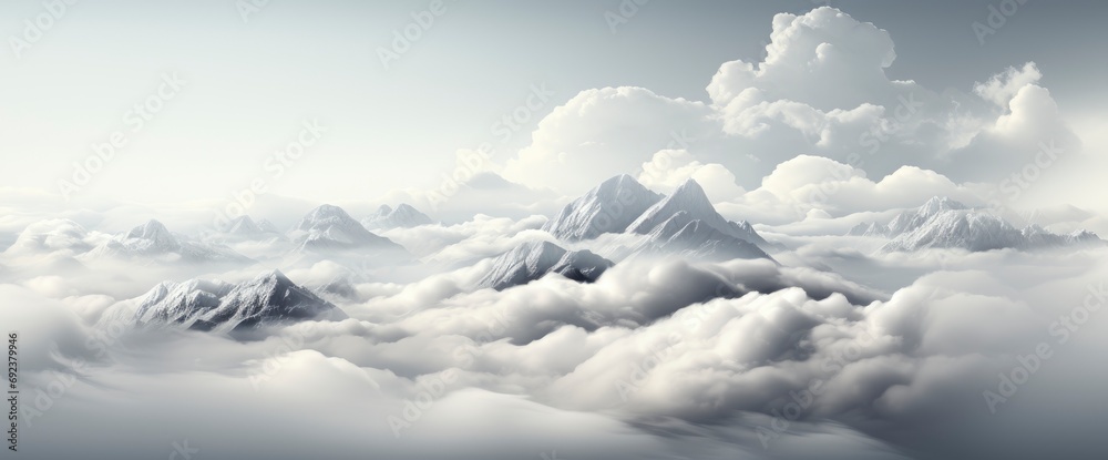Panorama Cloudy Gray Sky , Background Banner HD