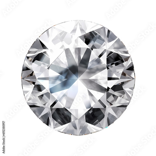Diamond isolated on transparent background