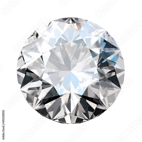 Diamond isolated on transparent background