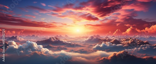 Sunset Sky Backgroundsunrise Cloud Morning , Background Banner HD © Alex Cuong