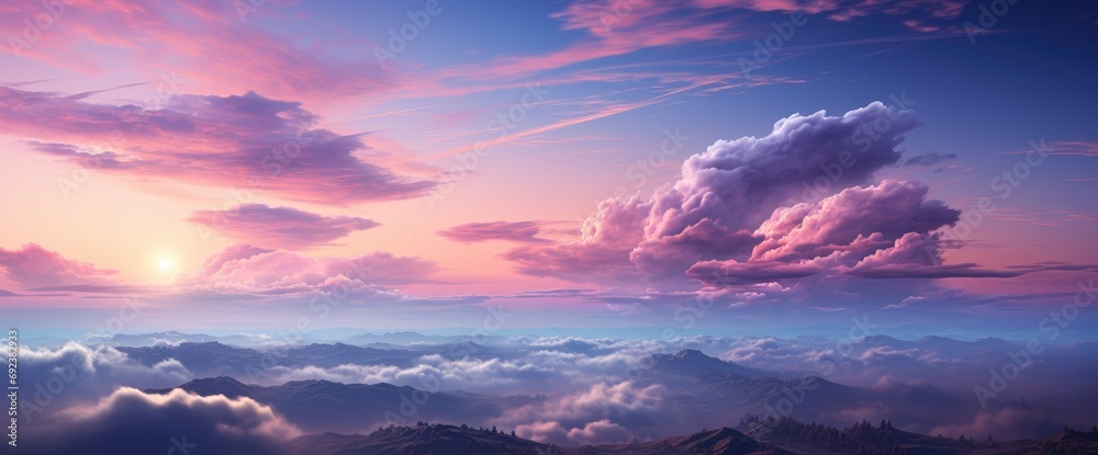 Twilight Sky Background Colorful , Background Banner HD