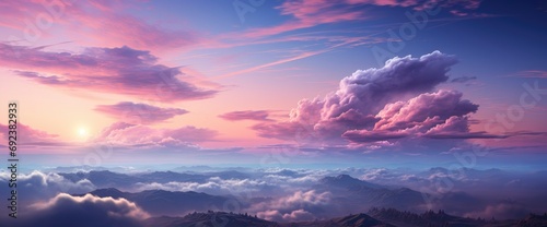 Twilight Sky Background Colorful , Background Banner HD