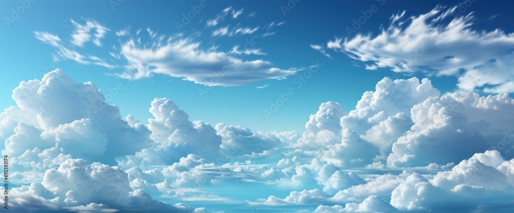 White Clouds On Blue Sky Perfect , Background Banner HD
