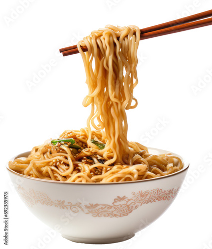noodles isolated on transparent background