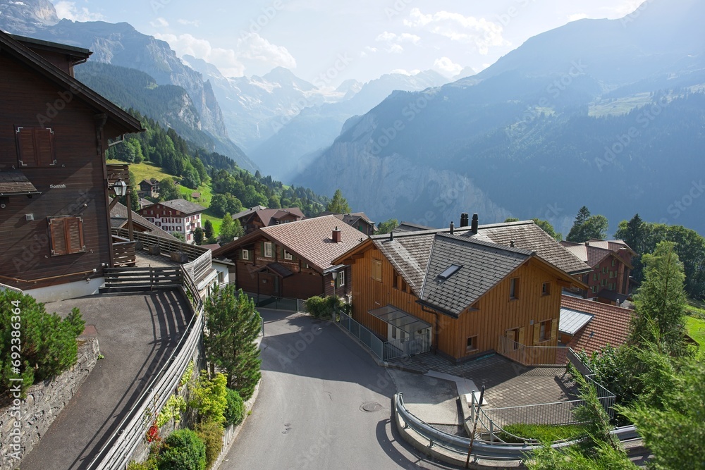 Wengen in the Bernese Oberland in Switzerland Wengen in the Bernese Oberland in Switzerland