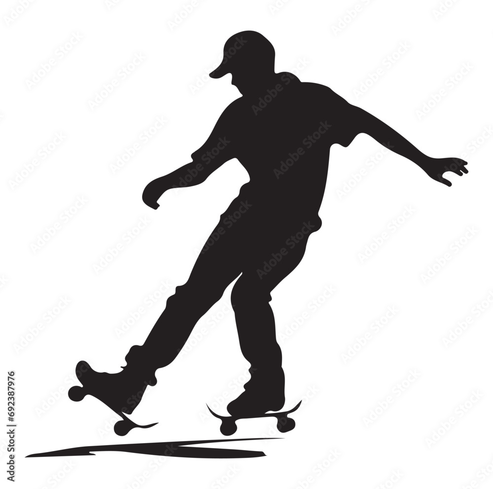 skating player silhouette vector skating player silhouette vector