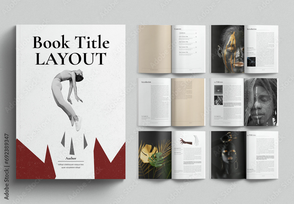 Book Layout Design Template Stock Template Adobe Stock Book Layout Design Template Stock Template Adobe Stock
