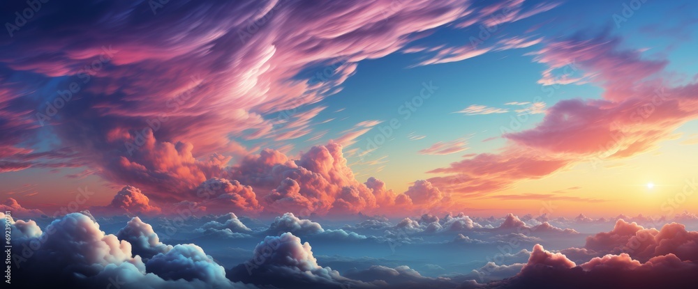Background Beautiful Sky Colorful , Background Banner HD