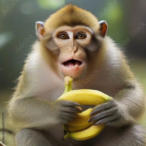 portrait of a macaque