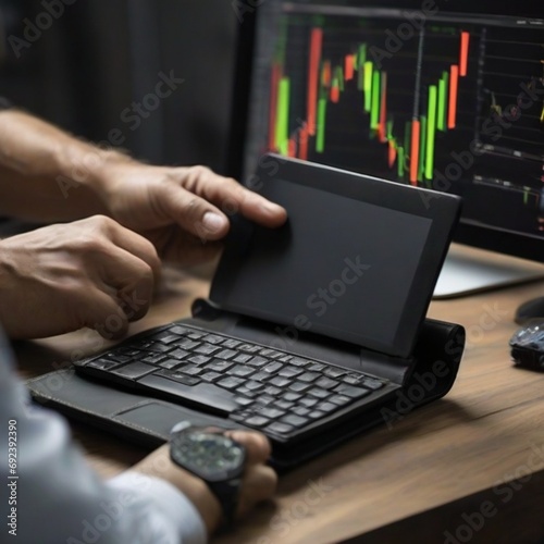 professional working on laptop