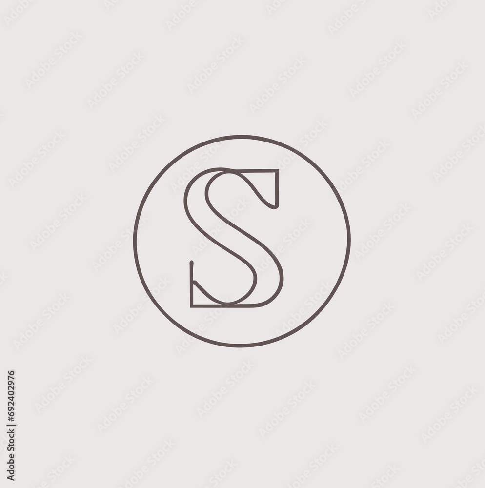 Fototapeta premium letter s logo