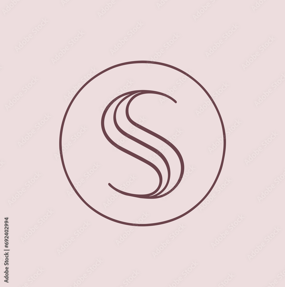 Obraz premium letter s logo