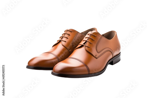 Classic Charm: Elevate Your Look with Brown Leather Elegance isolated on transparent background