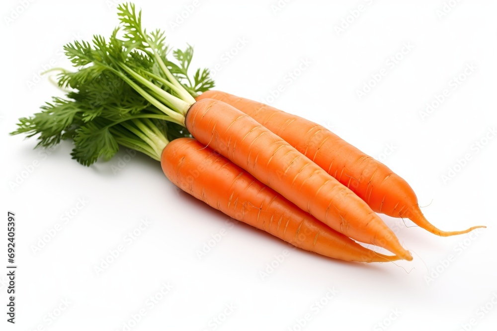 Fresh carrot on white background Fresh carrot on white background