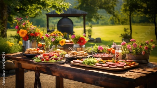 steak outside bbq food illustration chicken sausage, kabobs vegetables, sea marinade steak outside bbq food