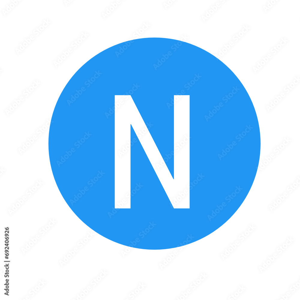 Alphabet letter n logo design Alphabet letter n logo design
