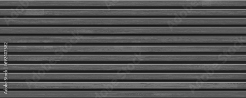 Wooden banner made of black slats. Vector background. Template for advertising and signage