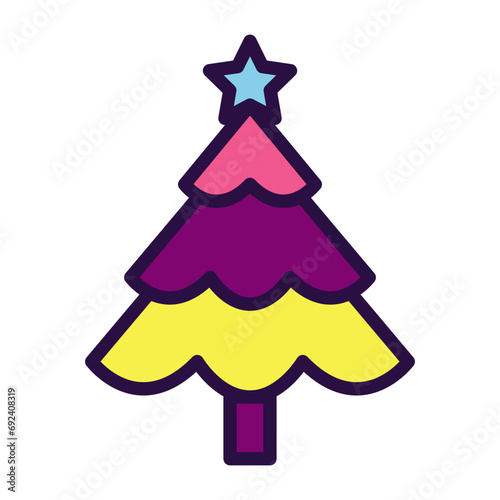 Christmas Tree Icon Clipart