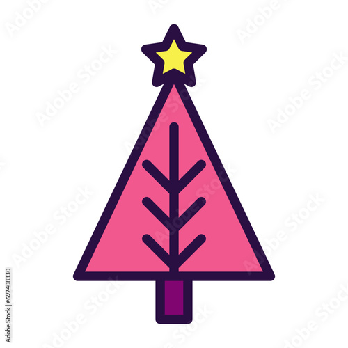 Christmas Tree Icon Clipart