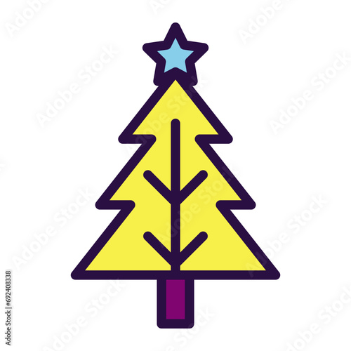 Christmas Tree Icon Clipart