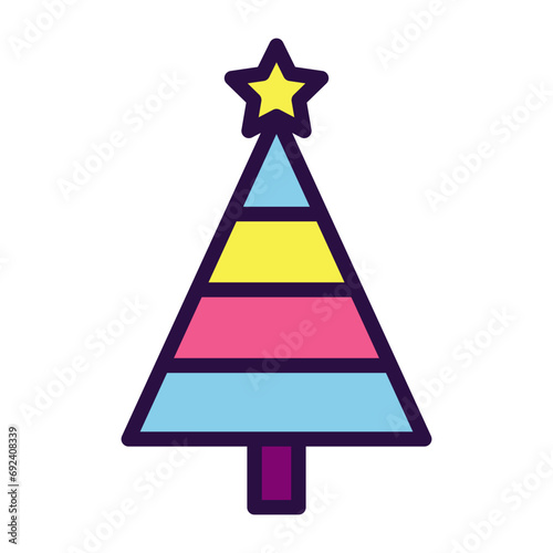 Christmas Tree Icon Clipart