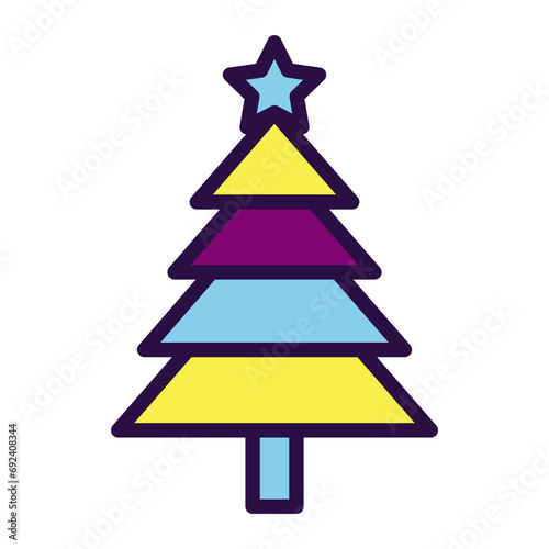 Christmas Tree Icon Clipart
