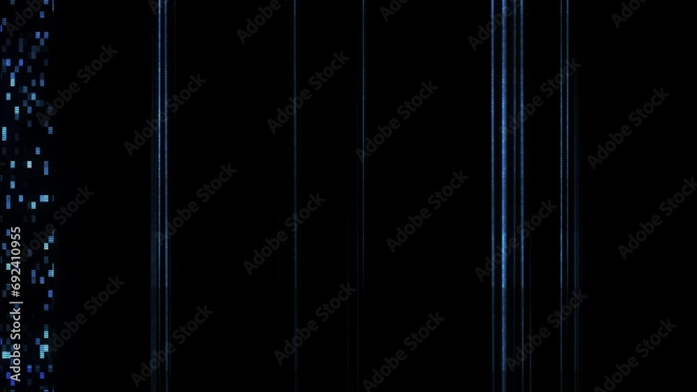 4K Digital Glitch noise static television VFX. Visual video effects