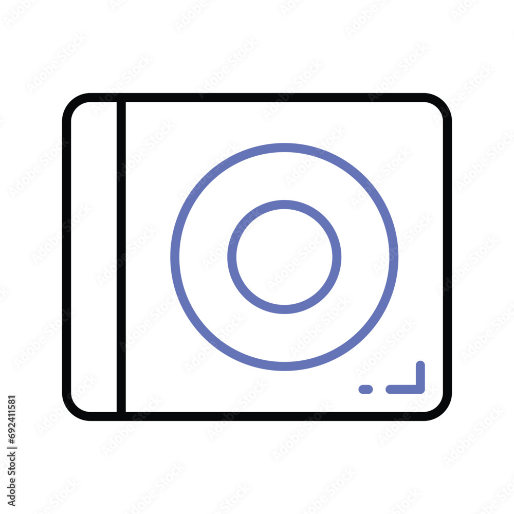 An icon of dvd player in trendy design style, modern cd rom vector An icon of dvd player in trendy design style, modern cd rom vector